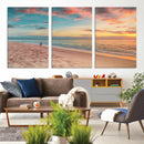 Beach Walk Wall Art Canvas Print – Soft Coastal Photography by MyGreatCanvas | Canvas Wall Art Prints | Photo Prints & Wall Decor