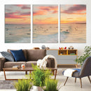 Sunset Beach Wall Art Canvas Print – Soft Coastal by MyGreatCanvas | Canvas Wall Art Prints | Photo Prints & Wall Decor