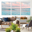 Ocean Wave Wall Art Canvas Print, Pastel Surf Seascape by MyGreatCanvas | Canvas Wall Art Prints | Photo Prints & Wall Decor