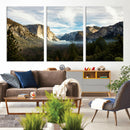 Yosemite Valley Mountain Wall Art Canvas Print, Granite by MyGreatCanvas | Canvas Wall Art Prints | Photo Prints & Wall Decor