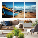 Fishing Boats Wall Art Canvas Print, Coastal Boat Beach by MyGreatCanvas | Canvas Wall Art Prints | Photo Prints & Wall Decor