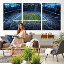 Detroit Lions Stadium Wall Art Canvas Print, Football Field