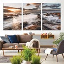 Rocky Coast Ocean Sunset Wall Art Canvas Print, Dramatic by MyGreatCanvas | Canvas Wall Art Prints | Photo Prints & Wall Decor