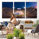 Oklahoma Sooners Memorial Stadium Wall Art Canvas Print,
