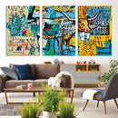 Basquiat Style Bird Bull Graffiti Wall Art Canvas Print, by MyGreatCanvas | Canvas Wall Art Prints | Photo Prints & Wall Decor