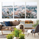 Frosted Fern Wall Art Canvas Print, Soft Winter Botanical by MyGreatCanvas | Canvas Wall Art Prints | Photo Prints & Wall Decor