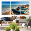 Coastal Fishing Boats Wall Art Canvas Print, Sunset Beach by MyGreatCanvas | Canvas Wall Art Prints | Photo Prints & Wall Decor