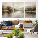 Abstract Landscape Wall Art Canvas Print, Modern Lake by MyGreatCanvas | Canvas Wall Art Prints | Photo Prints & Wall Decor