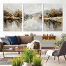 Abstract Landscape Wall Art Canvas Print, Modern Lake by MyGreatCanvas | Canvas Wall Art Prints | Photo Prints & Wall Decor