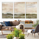 Muted Watercolor Hill Landscape Print — Beige Taupe Cloudy by MyGreatCanvas | Canvas Wall Art Prints | Photo Prints & Wall Decor