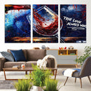Red Wine Splash Abstract Wall Art Canvas Print, Modern Wine by MyGreatCanvas | Canvas Wall Art Prints | Photo Prints & Wall Decor