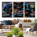 Graffiti American Football Player Street Art Wall Art Canvas by MyGreatCanvas | Canvas Wall Art Prints | Photo Prints & Wall Decor