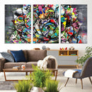 Abstract Graffiti Collage Street Art Wall Art Canvas Print by MyGreatCanvas | Canvas Wall Art Prints | Photo Prints & Wall Decor