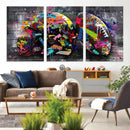 Graffiti American Football Helmet Street Art Wall Art Canvas by MyGreatCanvas | Canvas Wall Art Prints | Photo Prints & Wall Decor