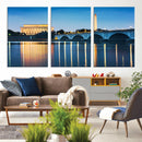 Washington DC Wall Art Canvas Print – Lincoln Memorial Night by MyGreatCanvas | Canvas Wall Art Prints | Photo Prints & Wall Decor