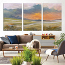 Mountain Sunset Wall Art Canvas Print Vintage Landscape by MyGreatCanvas | Canvas Wall Art Prints | Photo Prints & Wall Decor
