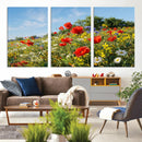 Wildflower Meadow Wall Art Canvas Print – Colorful Poppy and by MyGreatCanvas | Canvas Wall Art Prints | Photo Prints & Wall Decor
