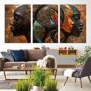 Abstract Afro American Women Wall Art Canvas Print by MyGreatCanvas | Canvas Wall Art Prints | Photo Prints & Wall Decor