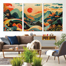 Yayoi Kusama Boho Mountain Landscape Large Wall Art, by MyGreatCanvas | Canvas Wall Art Prints | Photo Prints & Wall Decor