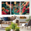 Colorful Japanese Landscape Print: Maximalist Panoramic Wall by MyGreatCanvas | Canvas Wall Art Prints | Photo Prints & Wall Decor