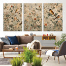 Vintage Birds and Flowers Wall Art Canvas Print, Botanical by MyGreatCanvas | Canvas Wall Art Prints | Photo Prints & Wall Decor