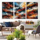 Lyrical Abstrac Wall Art Canvas Print, Orange Blue Abstract by MyGreatCanvas | Canvas Wall Art Prints | Photo Prints & Wall Decor