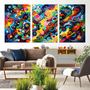 Geometric Abstract Wall Art Canvas Print, Bold Color by MyGreatCanvas | Canvas Wall Art Prints | Photo Prints & Wall Decor