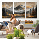 Mountain Lake Canvas Wall Art — Rustic Forest Landscape by MyGreatCanvas | Canvas Wall Art Prints | Photo Prints & Wall Decor