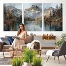 Drip Style Forest Lake Gold Art — Abstract Expressionist by MyGreatCanvas | Canvas Wall Art Prints | Photo Prints & Wall Decor