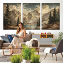 Drip Style Forest Lake Gold Art — Abstract Expressionist by MyGreatCanvas | Canvas Wall Art Prints | Photo Prints & Wall Decor