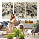 Cowboy Cattle Drive Canvas Wall Art, Western Longhorn Herd by MyGreatCanvas | Canvas Wall Art Prints | Photo Prints & Wall Decor