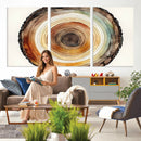 Natural Wood Slice Wall Art Canvas Print, Tree Ring Wall by MyGreatCanvas | Canvas Wall Art Prints | Photo Prints & Wall Decor