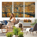 Gustav Klimt Golden Cityscape Wall Art Canvas Print, Framed by MyGreatCanvas | Canvas Wall Art Prints | Photo Prints & Wall Decor