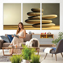 Zen Stone Wall Art Canvas Print, Balanced Rock Stack Framed by MyGreatCanvas | Canvas Wall Art Prints | Photo Prints & Wall Decor