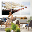 Sailboat Wall Art Canvas Print, Vintage Ship Bow Framed by MyGreatCanvas | Canvas Wall Art Prints | Photo Prints & Wall Decor