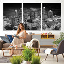 Charlotte Skyline Canvas Wall Art Print – North Carolina Cityscape Photography Print by MyGreatCanvas | Canvas Wall Art Prints | Photo Prints & Wall Decor