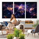 Global Flight Routes Map Canvas Wall Art, Worldwide Aviation Network Print, International Air Travel Wall Decor by MyGreatCanvas | Canvas Wall Art Prints | Photo Prints & Wall Decor