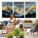 Abstract Mountain Wall Art Canvas Print Modern Landscape Painting Print
