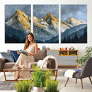 Abstract Mountain Wall Art Canvas Print Modern Landscape Painting Print by MyGreatCanvas | Canvas Wall Art Prints | Photo Prints & Wall Decor