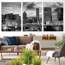Black and White Atlanta Wall Art Canvas Print by MyGreatCanvas | Canvas Wall Art Prints | Photo Prints & Wall Decor