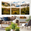 Half Dome Yosemite Canvas Wall Art – Majestic Triptych