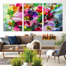 Oil Flower Abstract Canvas Print by MyGreatCanvas | Canvas Wall Art Prints | Photo Prints & Wall Decor