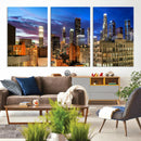 Los Angeles Night Wall Art Canvas Print