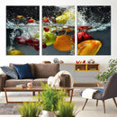 Kithen Vegetables World Wall Art Canvas Print