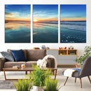 Blue Sky and Beach Wall Art Canvas Print