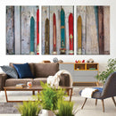 Vintage Wooden Weathered Ski's in Front of an Old Barn Wall by MyGreatCanvas | Canvas Wall Art Prints | Photo Prints & Wall Decor