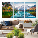 Spectacular autumn view of Braies Lake Wall Art Canvas Print by MyGreatCanvas | Canvas Wall Art Prints | Photo Prints & Wall Decor