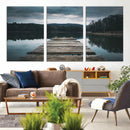 Wooden Bridge Near Lake Wall Art Canvas Print by MyGreatCanvas | Canvas Wall Art Prints | Photo Prints & Wall Decor
