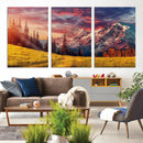 Mountain and Daylight Red Sunset Wall Art Canvas Print by MyGreatCanvas | Canvas Wall Art Prints | Photo Prints & Wall Decor