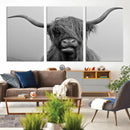 Texas Cow Wall Art Canvas, Texas Longhorn Cattle Canvas by MyGreatCanvas | Canvas Wall Art Prints | Photo Prints & Wall Decor